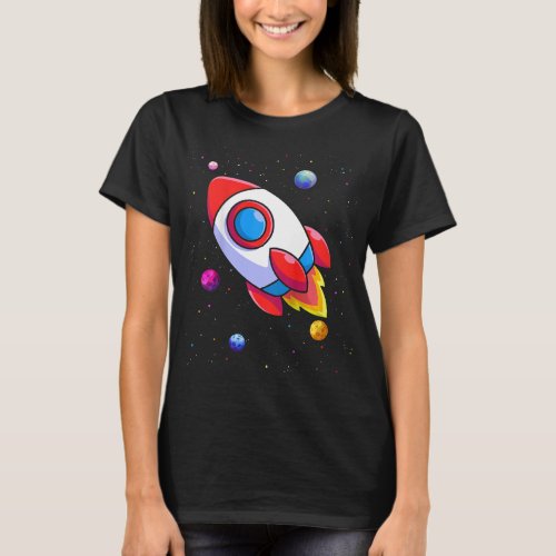 Astronauts Kids Spacecraft space travel astronaut  T_Shirt