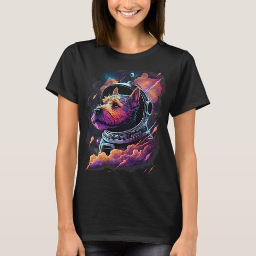 Astronauts Lakeland Terrier dog Space Galaxy T_Shirt