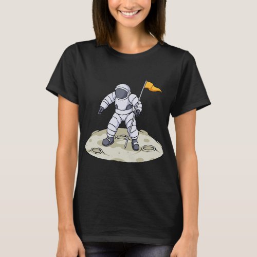 Astronauts Moon Landing Astronaut Space Rocket T_Shirt