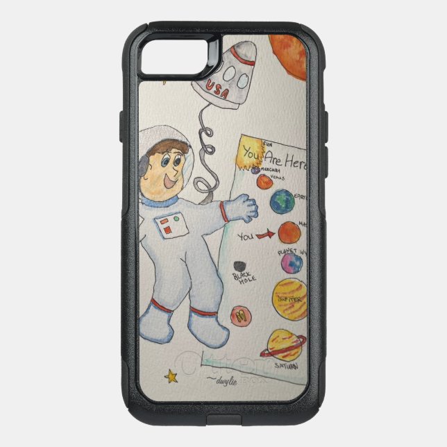 Astronauts Never Get Lost  Otterbox iPhone Case (Back)