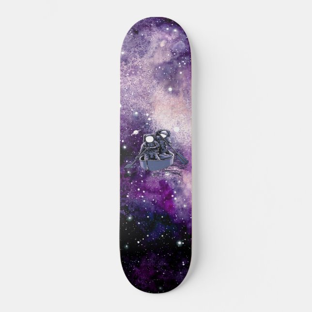 Astronauts Paddling Through Spacetime  Skateboard (Front)