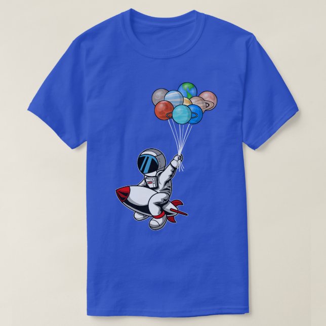 Astronauts Planets Outer Space Explorer - I Need M T-Shirt (Design Front)