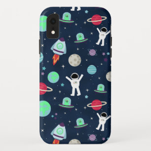 Astronauts Planets Rockets and Aliens iPhone XR Case