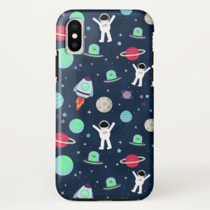 Astronauts Planets Rockets and Aliens iPhone XS Case