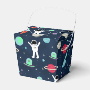 Astronauts Planets Rockets and Aliens Favor Boxes
