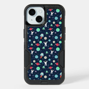 Astronauts Planets Rockets and Aliens iPhone 15 Case