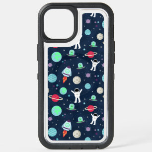 Astronauts Planets Rockets and Aliens iPhone 15 Plus Case
