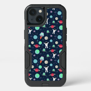 Astronauts Planets Rockets and Aliens iPhone 13 Case