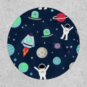 Astronauts Planets Rockets and Aliens Patch