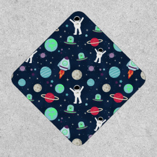 Astronauts Planets Rockets and Aliens Patch