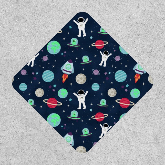 Astronauts Planets Rockets and Aliens Patch (Front)
