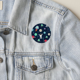 Astronauts Planets Rockets and Aliens Patch