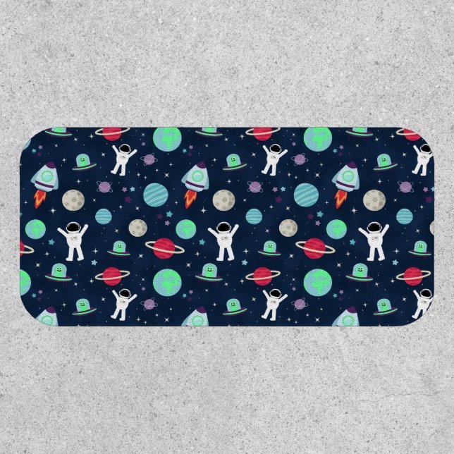 Astronauts Planets Rockets and Aliens Patch (Front)