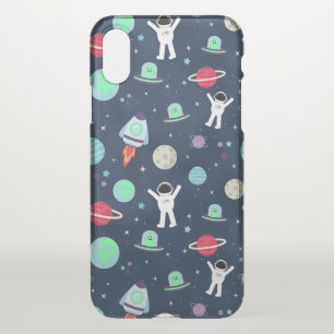 Astronauts Planets Rockets and Aliens iPhone X Case