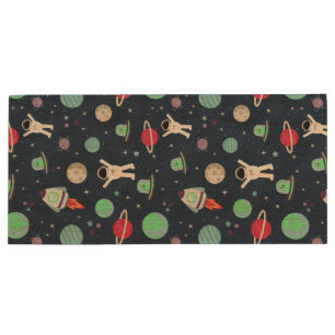 Astronauts Planets Rockets and Aliens Wood Flash Drive