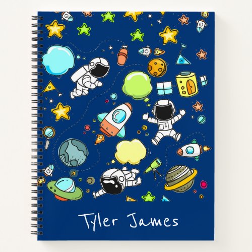 Astronauts Planets Space Kid's Notebook