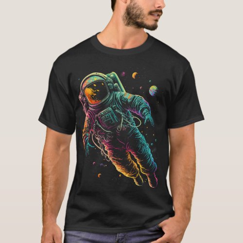 Astronauts Planets Spaceman Cosmonaut Space Cool G T_Shirt