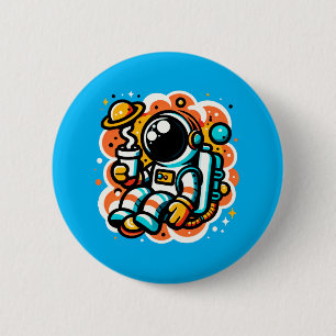 Astronaut's Space Coffee Moment Button