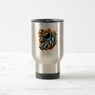 Astronaut's Space Coffee Moment Travel Mug