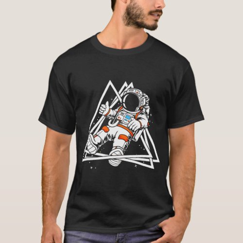 Astronauts Universe Galaxy Space Ship Rocket Plane T_Shirt