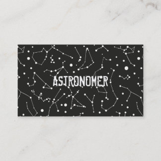 Astronomer and Constellations Business Card