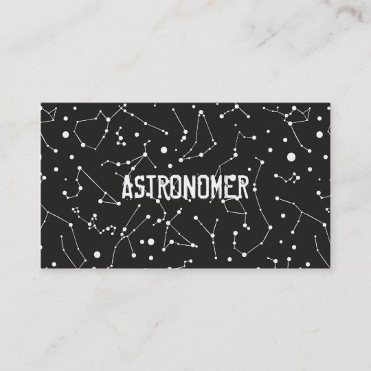 Astronomer and Constellations Business Card | Zazzle.com
