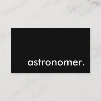 astronomer. business card
