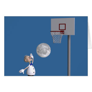 Astronomer Playing Basketball Cards