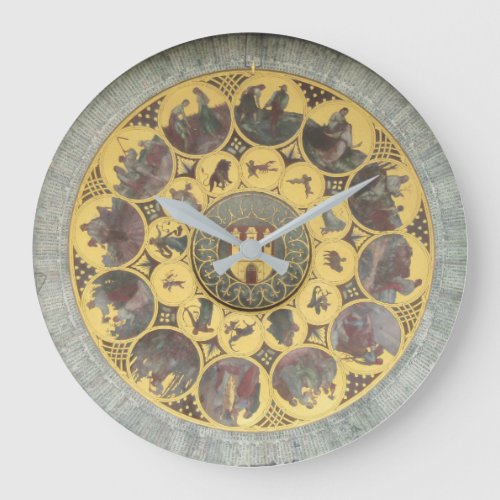 Astronomical antique zodiac sign large clock