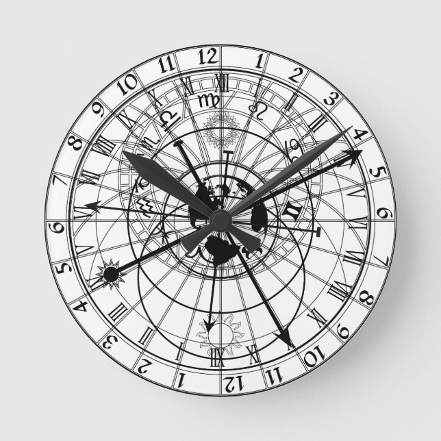 Astronomical clock black (Front)