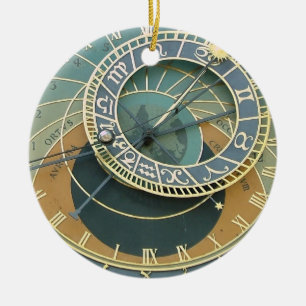 Astronomical Clock Ceramic Ornament