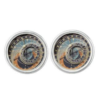 Astronomical Clock In Prague Cufflinks