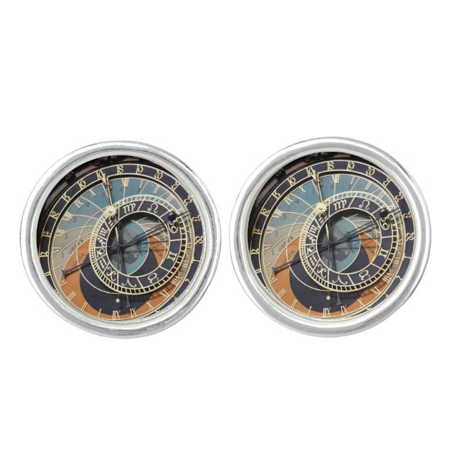 Astronomical Clock In Prague Cufflinks (Front)