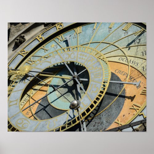 Astronomical Clock in Prague Czech Republic Poster