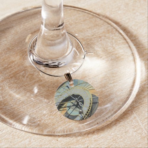 Astronomical Clock in Prague Czech Republic Wine Charm