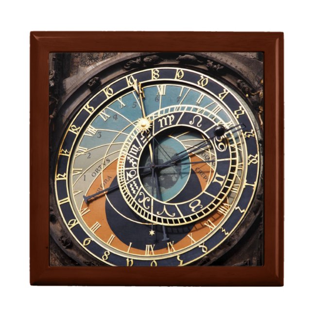 Astronomical Clock In Prague Keepsake Box (Front)