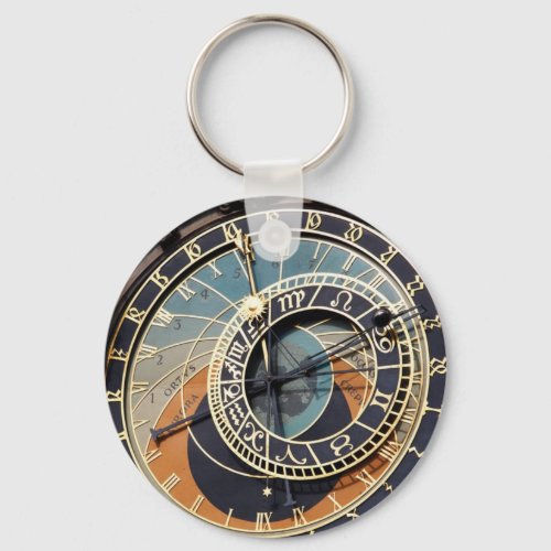 Astronomical Clock In Prague Keychain