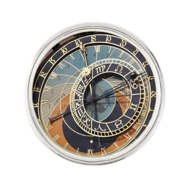 Astronomical Clock In Prague Lapel Pin (Front)