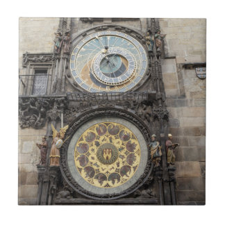 Astronomical Clock in Prague souvenir photo Ceramic Tile