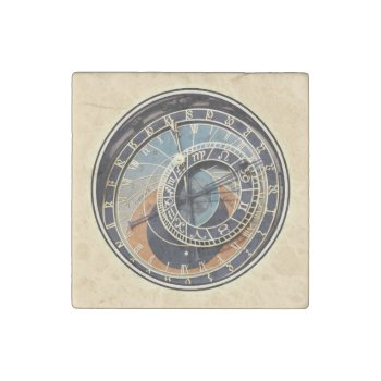 Astronomical Clock In Prague Stone Magnet by LeFlange at Zazzle