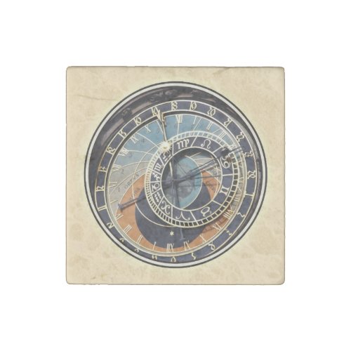 Astronomical Clock In Prague Stone Magnet
