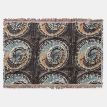 Astronomical Clock In Prague Throw Blanket by LeFlange at Zazzle