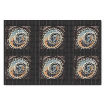 Astronomical Clock In Prague Tissue Paper by LeFlange at Zazzle