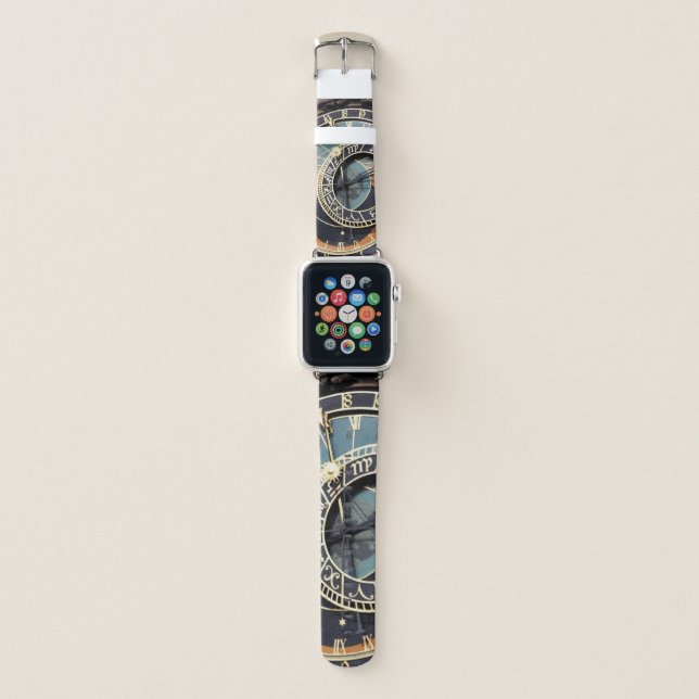 Astronomical Clock In Praque Apple Watch Band (Front)