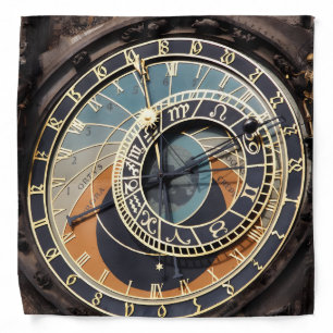 Astronomical Clock In Praque Bandana
