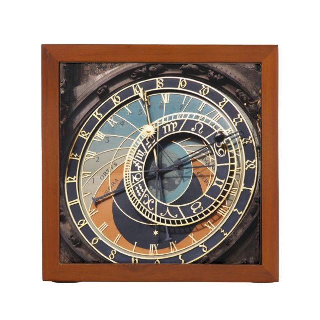 Astronomical Clock In Praque Desk Organizer (Front)