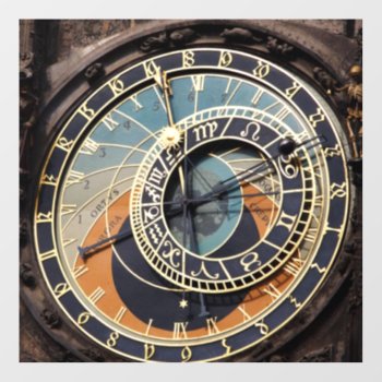 Astronomical Clock In Praque Floor Decals by LeFlange at Zazzle