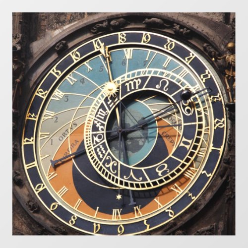 Astronomical Clock In Praque Floor Decals
