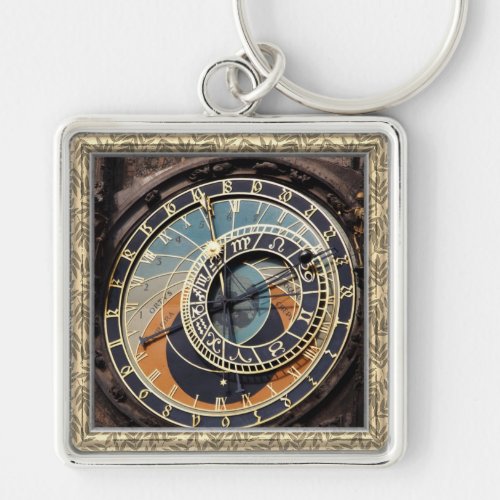 Astronomical Clock In Praque Keychain