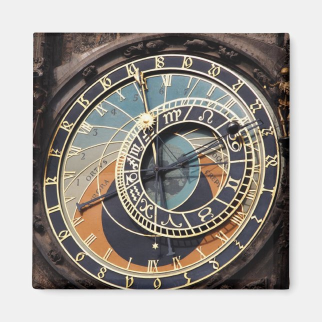 Astronomical Clock In Praque Magnet (Front)